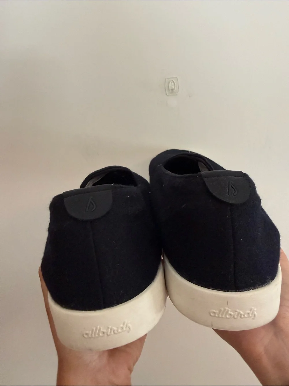 allbirds Men’s Black Wool Slip-On Shoes - Never Worn